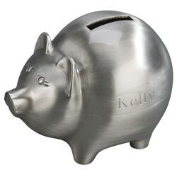 Personalized Matte Finish Piggy Bank